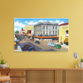 Luftbild der D Street Leinwanddruck (Insitu (Wohnzimmer))