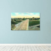 Luftbild der Dritten Straße Leinwanddruck (Insitu (Holzboden))