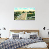 Luftbild der Dritten Straße Leinwanddruck (Insitu (Schlafzimmer))