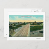 Luftbild der Dritten Straße Postkarte (Vorne/Hinten)