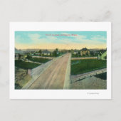 Luftbild der Dritten Straße Postkarte (Vorderseite)