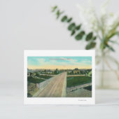 Luftbild der Dritten Straße Postkarte (Stehend Vorderseite)