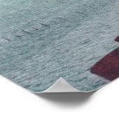 Luftbild der Fähranlandung und Nordwind Poster (Ecke)