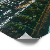Luftbild der Fallschirme Poster (Ecke)