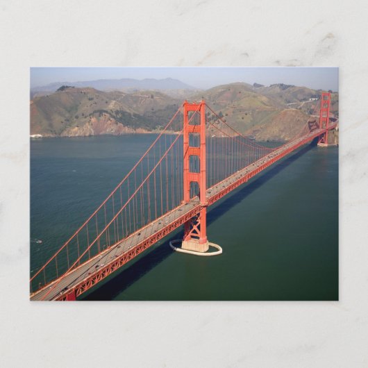 Luftbild der Golden Gate Bridge im 2. Postkarte (Vorderseite)