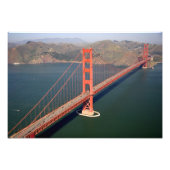 Luftbild der Golden Gate Bridge im Freien Fotodruck (Vorne)