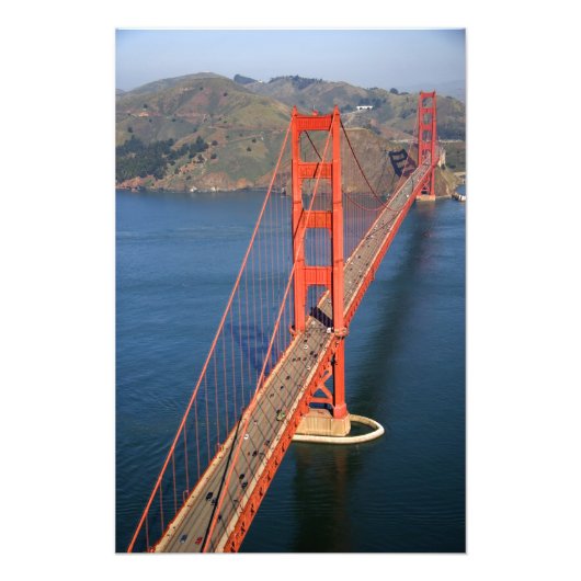 Luftbild der Golden Gate Bridge im Freien Fotodruck (Vorne)