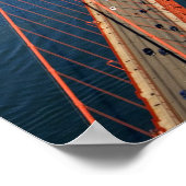 Luftbild der Golden Gate Bridge im Freien Poster (Ecke)