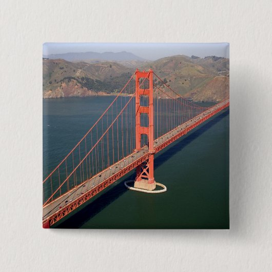 Luftbild der Golden Gate Bridge in der 2. Button (Vorderseite)