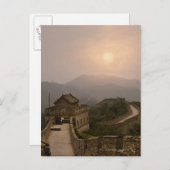 Luftbild der Großen Mauer der China Postkarte (Vorne/Hinten)
