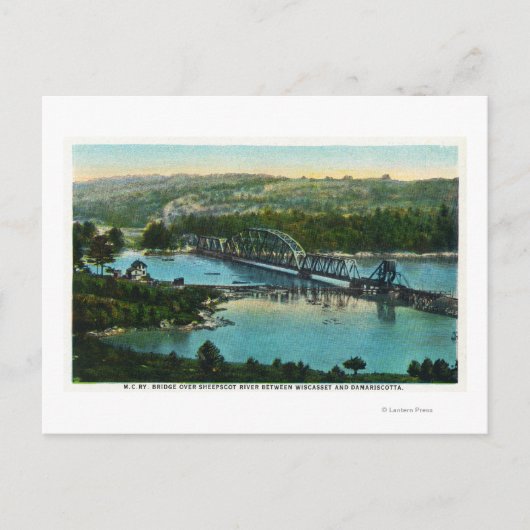 Luftbild der Hauptbahn Postkarte (Vorderseite)