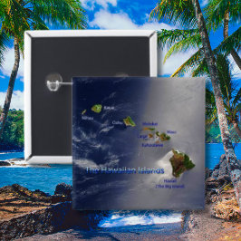 Luftbild der Hawaiianischen Inseln Button