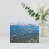 Luftbild der Jasperseen - Kanada Postkarte (Stehend Vorderseite)