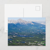 Luftbild der Jasperseen - Kanada Postkarte (Vorne/Hinten)
