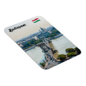 Luftbild der Kettenbrücke - Budapest Magnet (Rechte Seite)