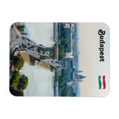 Luftbild der Kettenbrücke - Budapest Magnet (Horizontal)