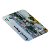 Luftbild der Kettenbrücke in Budapest, Ungarn Magnet (Rechte Seite)