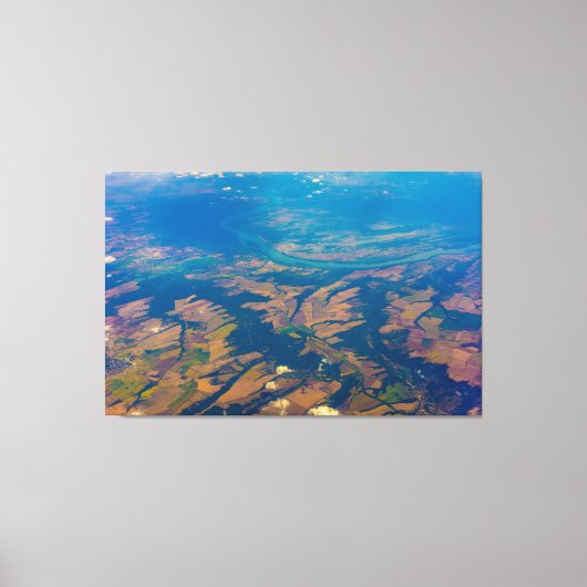 Luftbild der Leinwand Platzierte Landstraßen Kunst (Vorderseite)