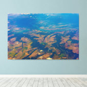 Luftbild der Leinwand Platzierte Landstraßen Kunst (Insitu (Holzboden))