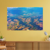 Luftbild der Leinwand Platzierte Landstraßen Kunst (Insitu (Wohnzimmer))