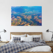 Luftbild der Leinwand Platzierte Landstraßen Kunst (Insitu (Schlafzimmer))