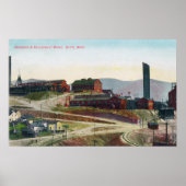 Luftbild der Minen von Anaconda und Neversweat Poster (Vorne)