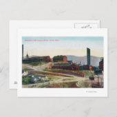 Luftbild der Minen von Anaconda und Neversweat Postkarte (Vorne/Hinten)