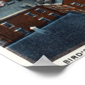 Luftbild der Mühle und des Kanals Poster (Ecke)