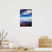 Luftbild der roten braunen Berge Poster (Küche)