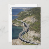 Luftbild der Sea Cliff Bridge bei Wollongong, Postkarte (Vorne/Hinten)