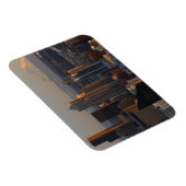 Luftbild der Skyline der Stadt Seattle 2 Magnet (Rechte Seite)