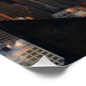 Luftbild der Skyline der Stadt Seattle 2 Poster (Ecke)