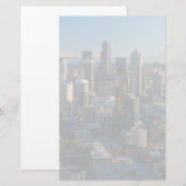 Luftbild der Skyline der Stadt Seattle Briefpapier (Vorne/Hinten)