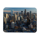 Luftbild der Skyline von Seattle Magnet (Horizontal)
