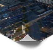Luftbild der Skyline von Seattle Poster (Ecke)