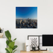 Luftbild der Skyline von Seattle Poster (Heimbüro)
