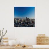 Luftbild der Skyline von Seattle Poster (Küche)