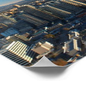 Luftbild der Skyline von Seattle Poster (Ecke)