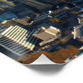 Luftbild der Skyline von Seattle Poster (Ecke)