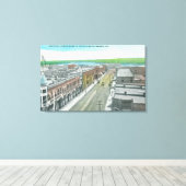 Luftbild der Staat Street und des Snake River Leinwanddruck (Insitu (Holzboden))