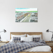 Luftbild der Staat Street und des Snake River Leinwanddruck (Insitu (Schlafzimmer))