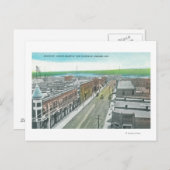 Luftbild der Staat Street und des Snake River Postkarte (Vorne/Hinten)