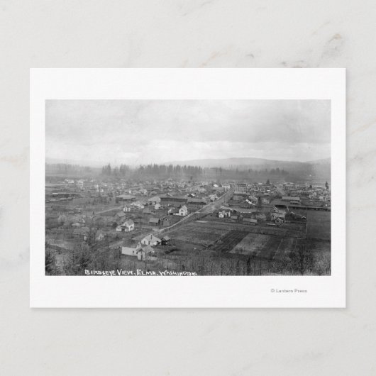 Luftbild der Stadt 15 Postkarte (Vorderseite)