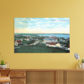 Luftbild der Stadt 4 Leinwanddruck (Insitu (Wohnzimmer))