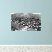 Luftbild der Stadt 6 Leinwanddruck (Insitu (Holzboden))