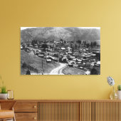 Luftbild der Stadt 6 Leinwanddruck (Insitu (Wohnzimmer))