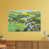 Luftbild der Stadt 9 Leinwanddruck (Insitu (Wohnzimmer))