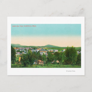 Luftbild der Stadt 9 Postkarte