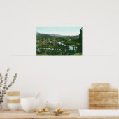 Luftbild der Stadt am St. Joe River Poster (Küche)