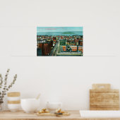 Luftbild der Stadt aus dem Call-Gebäude Poster (Küche)